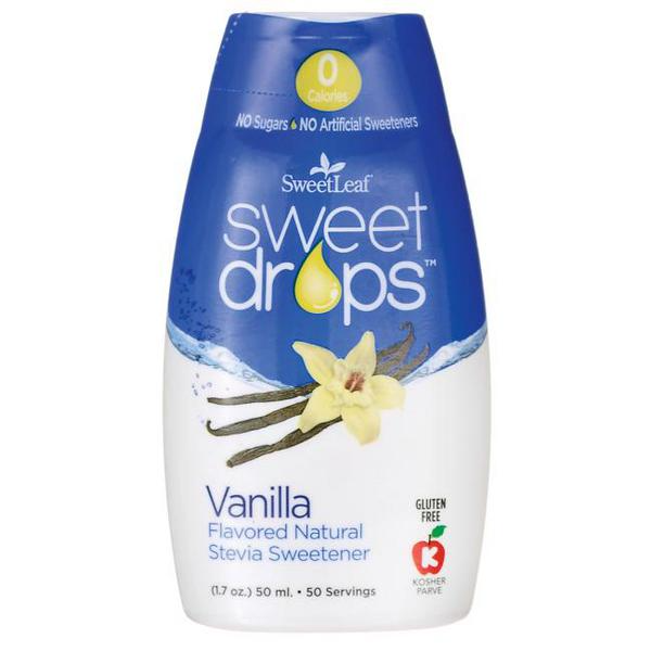 Sweetleaf Vanilla Sweet Drops sans produits laitiers, sans gluten 50 ml
