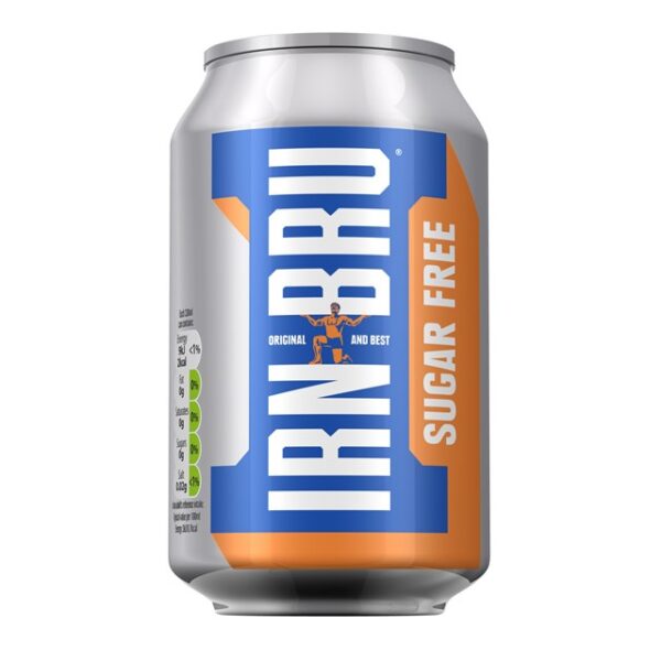 BARRS SUGAR FREE IRN BRU 330ml (24 PACK)