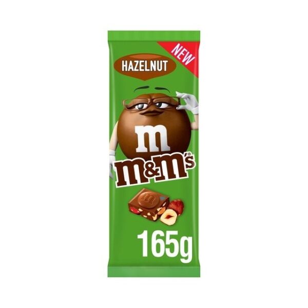 M&M'S BLOCK HAZELNUT 165g (16 PACK)