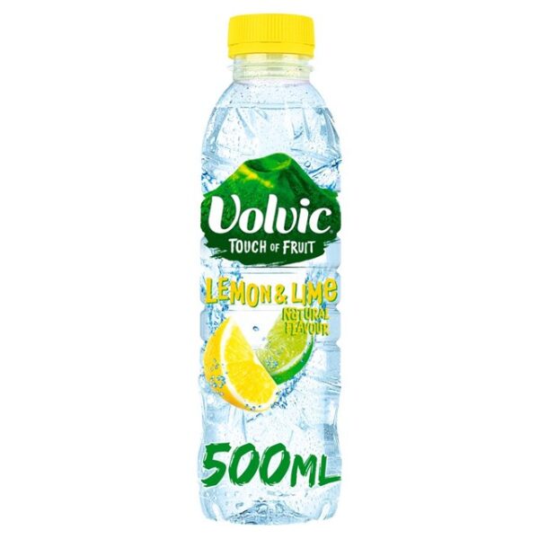 VOLVIC TOUCH OF FRUIT LEMON & LIME 500ml (12 PACK)
