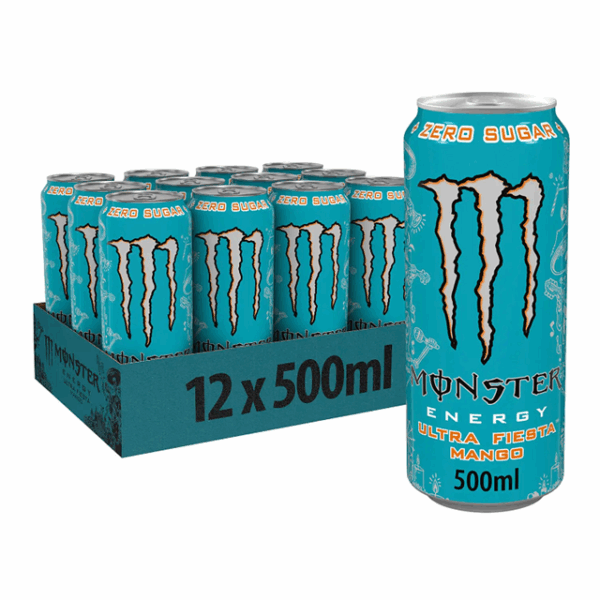 Monster Energy Drink Ultra Fiesta Mango 500ml £1.55 (12 Pack)