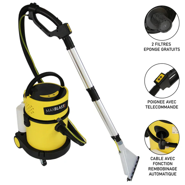 Aspirateur shampouineuse MAXBLAST Fonction Sèche & Humide 20 L MaxBlast