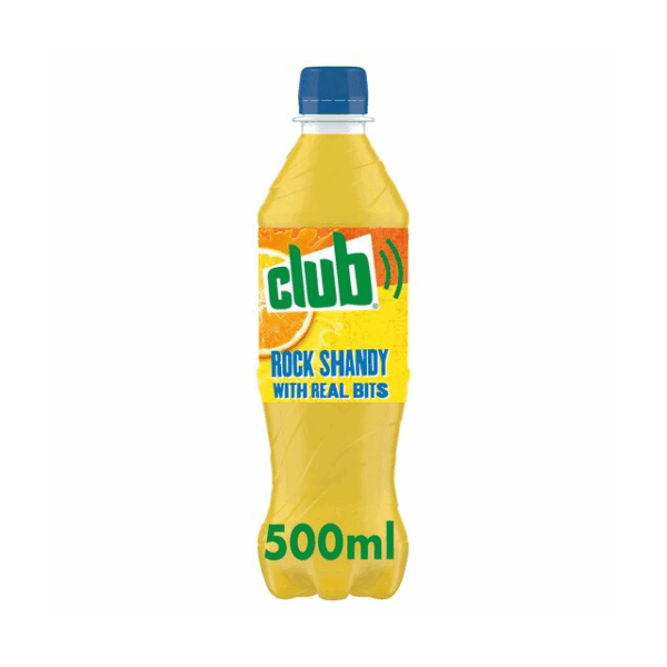 Club Rock Shandy Bottles 500ml (24 Pack)