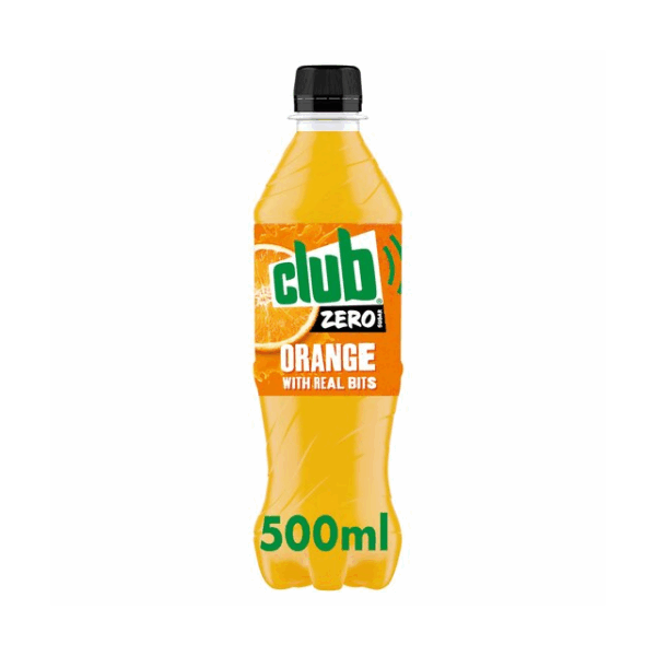 Club Orange Zero Bottles 500ml (24 Pack)