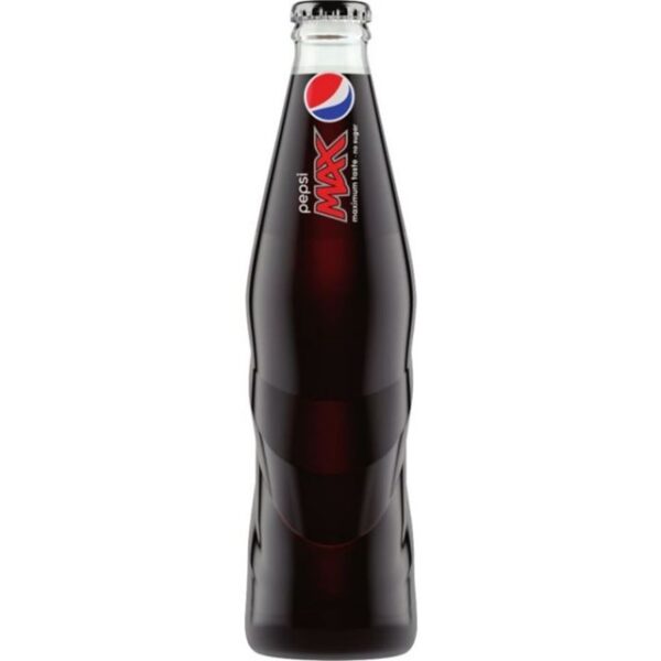 Pepsi Max Glass Bottle 330ml (24 Pack)