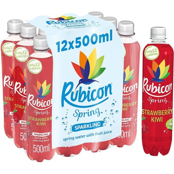 Rubicon Spring Kiwi & Strawberry 500ml 12 Pack