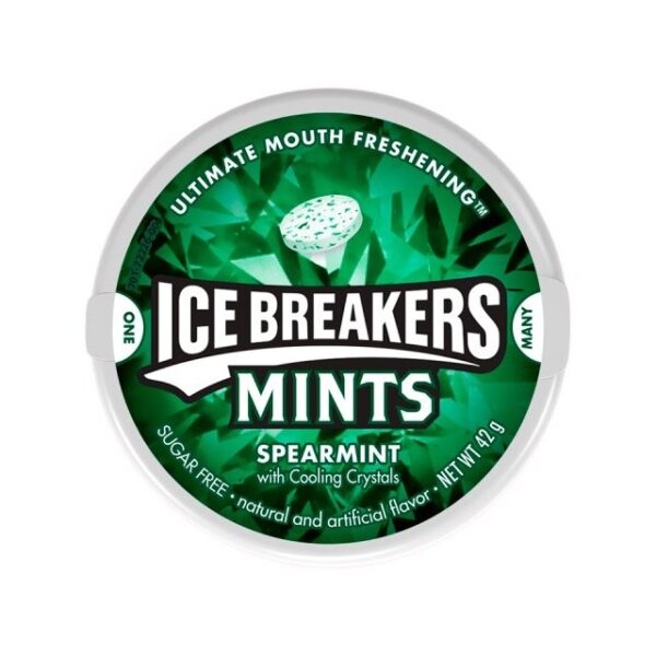 HERSHEY ICE BREAKERS MINTS SPEARMINT 42g (8 Pack)