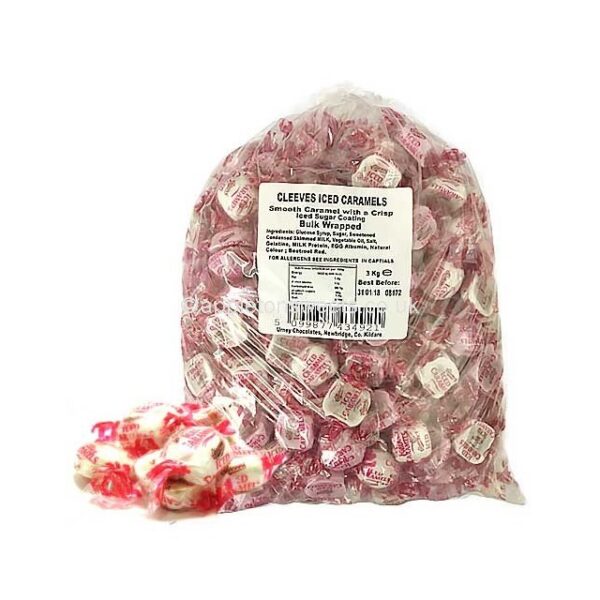 Cleeves Bulk Iced Caramels 3kg Bag