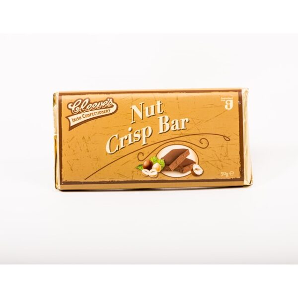 Cleeves Irish Nut Crisp Milk Chocolate Bar 50g 24 Pack