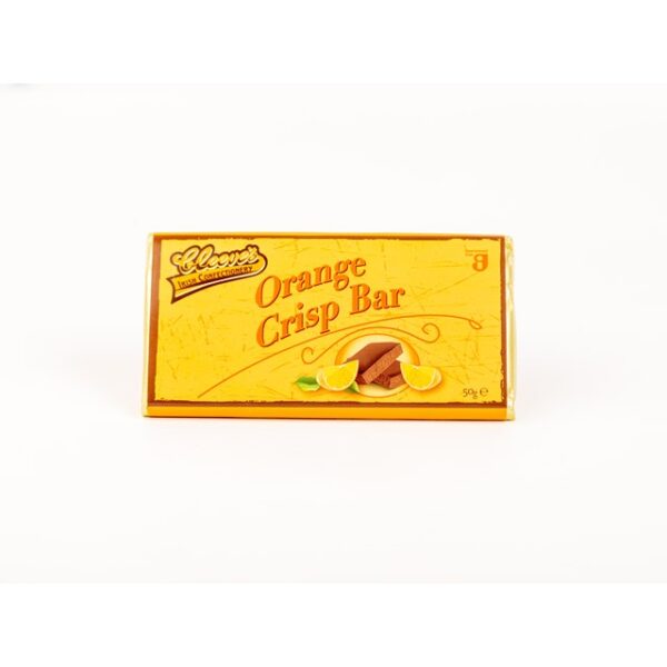 Cleeves Irish Orange Crisp Bar Milk Chocolate 50g 24 Pack