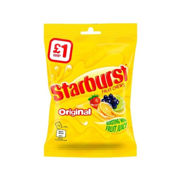 Starburst Original 127g £1.25 (12 Pack)