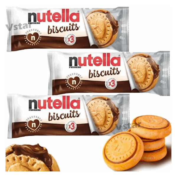 Nutella Biscuits 3 Pack With Hazelnut Spread 41g (28 x 3 Pack)