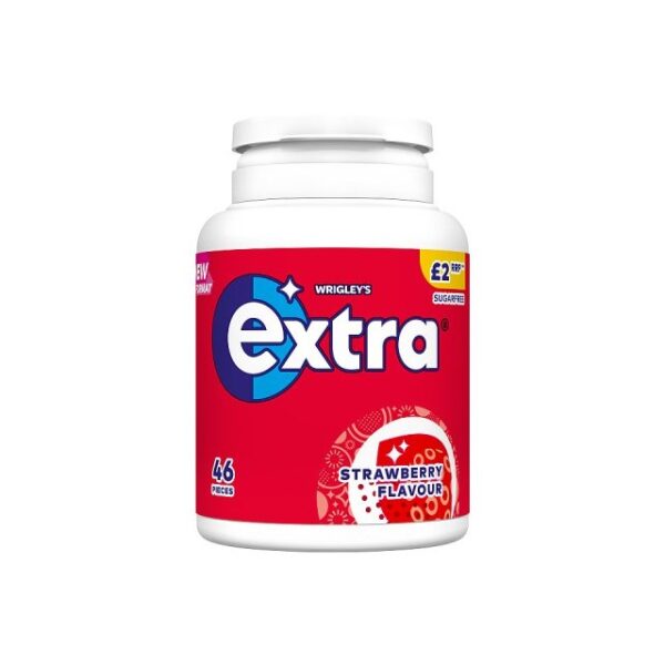 WRIGLEYS EXTRA STRAWBERRY 46 Pieces £2.25 (6 Pack)