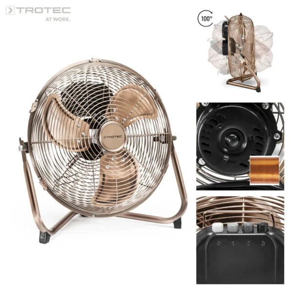 Brasseur d'air Ventilateur de sol de 30 cm 37W Trotec