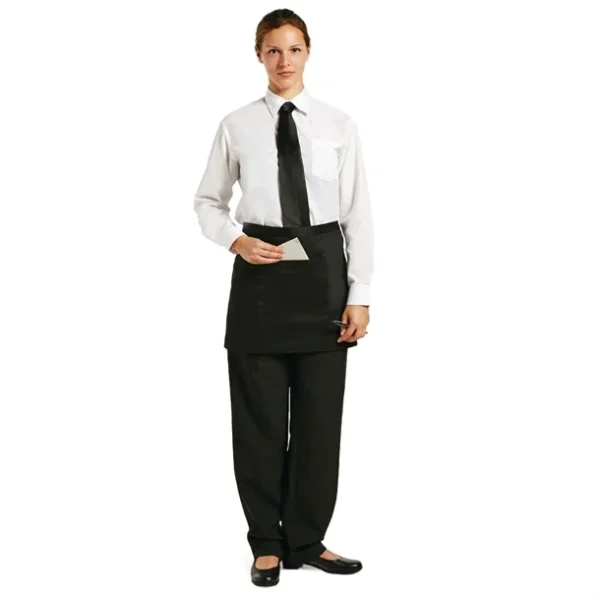 Tablier serveur court noir Chef Works