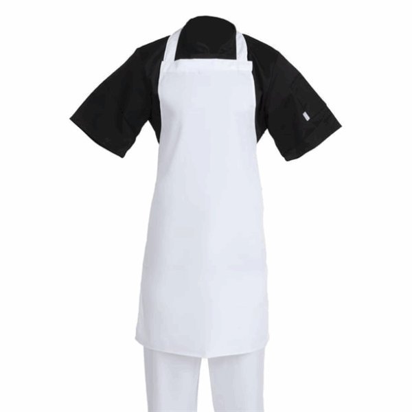 Whites white bib apron