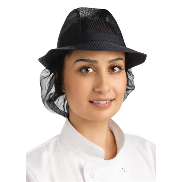 Chapeau Trilby avec Snood Bleu Marine