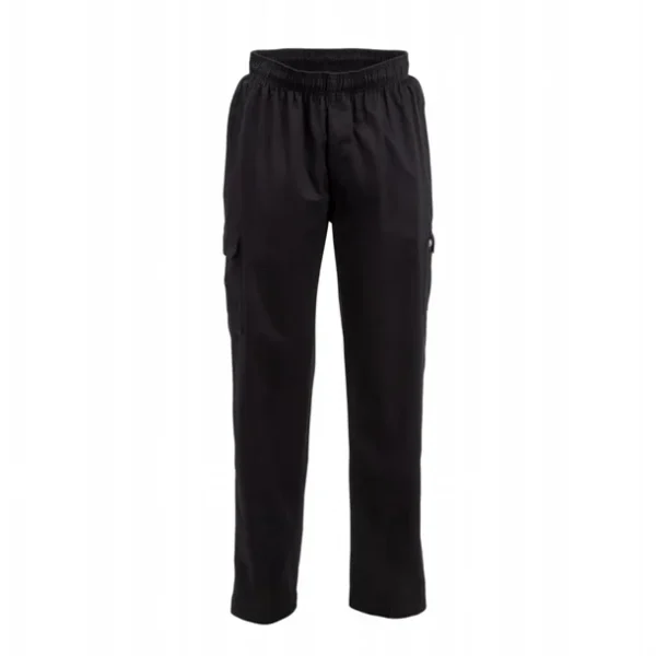 Pantalon de cuisine mixte Chef Works Slim Fit Cargo noir S