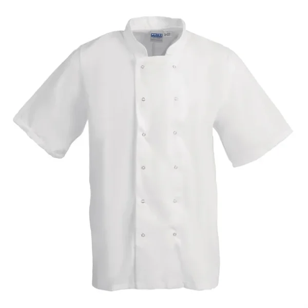 Veste de cuisine mixte Whites Boston manches courtes blanche