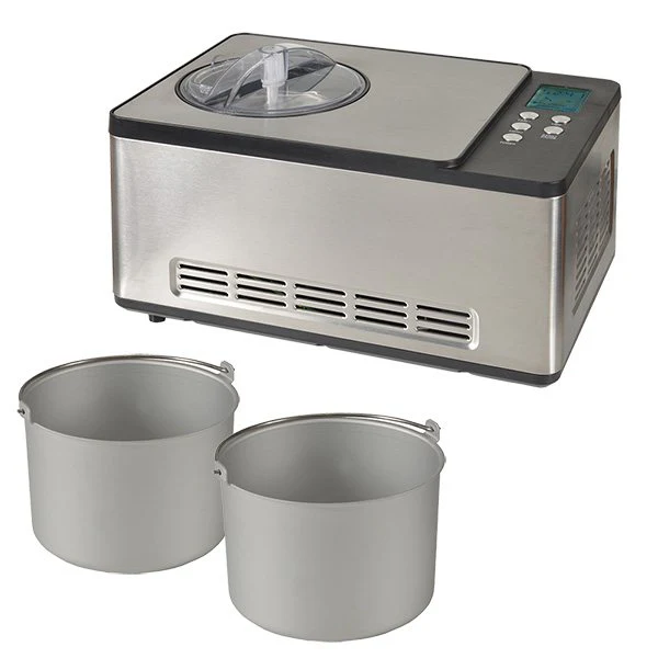 Turbine à glace PRO 2 cuves x 1,65 L ICE-1530 PRO Kitchen Chef Professional