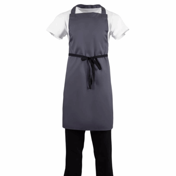 Tablier bavette Whites polyester-coton anthracite