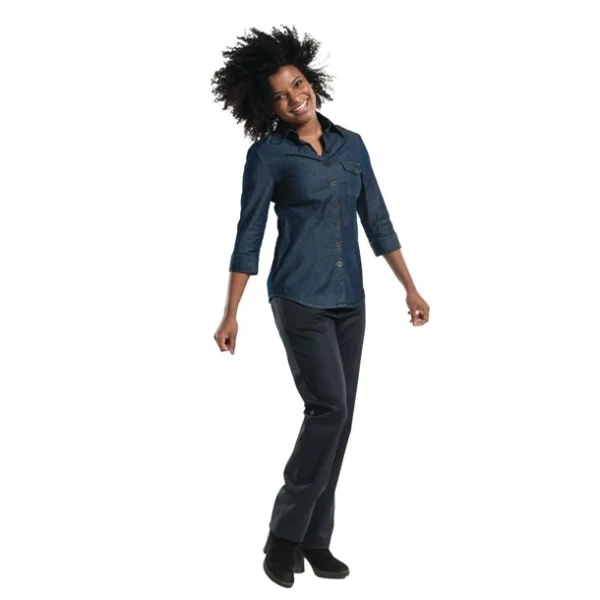 Chemisier femme denim stretch Chaud Devant bleu