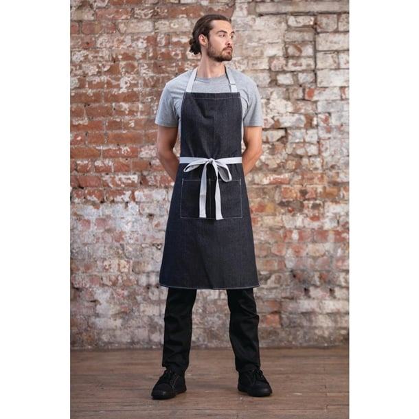 Southside Black Denim Bib Apron
