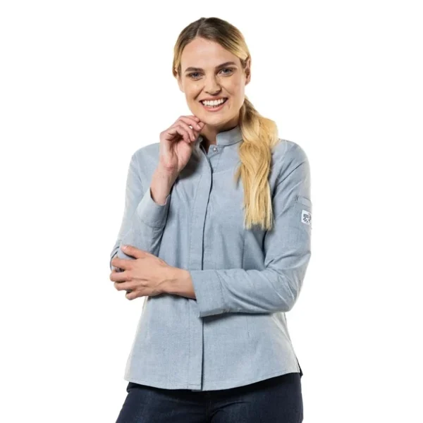 Veste de cuisine femme grise Chaud Devant Nordic