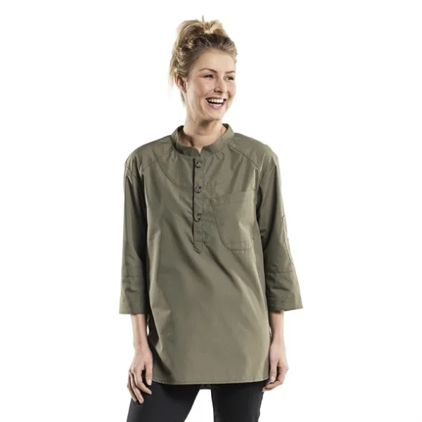 Veste de cuisine mixte Chaud Devant Bujutsu verte
