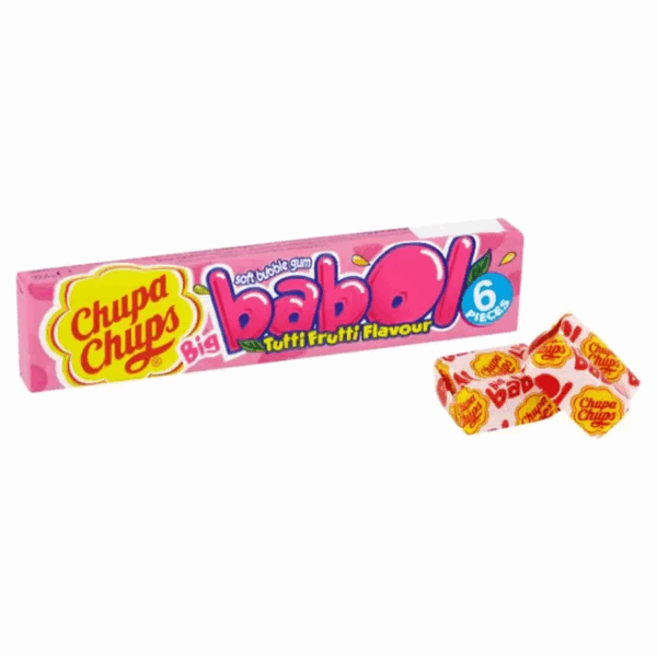 Chupa Chups Babol Tutti Frutti Bubble Gum 27.6g (20 Pack)