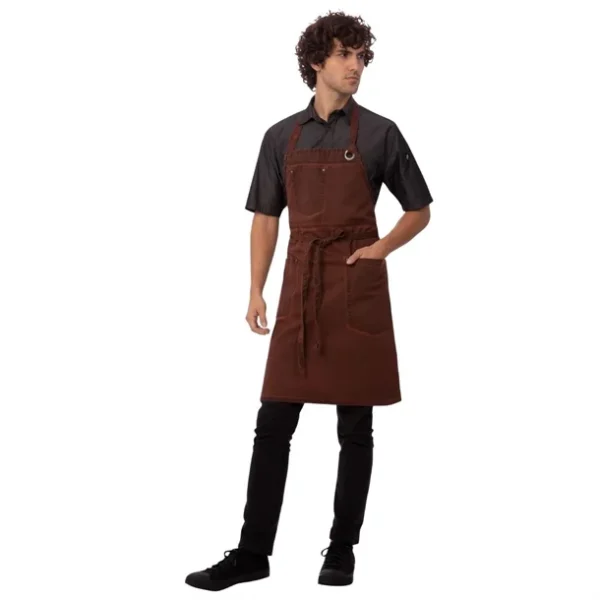 Tablier bavette Chef Works Urban Dorset rouille