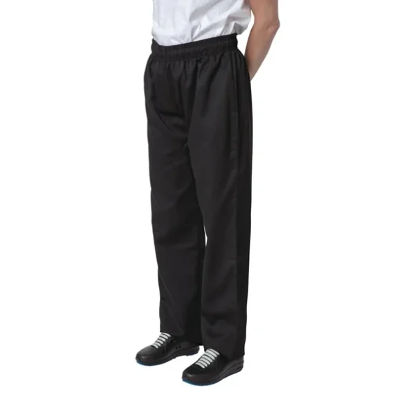 Pantalon de cuisine noir Nisbets Essentials