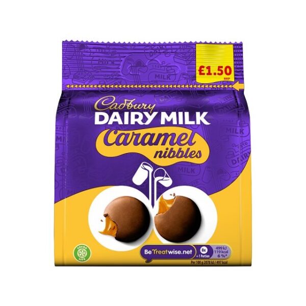 Cadburys Dairy Milk Caramel Nibbles 85g £1.50 10 Pack