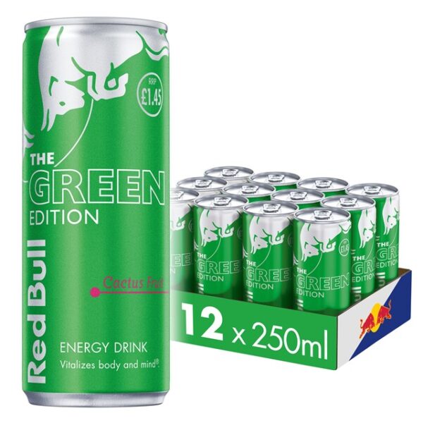 Red Bull Energy Drink Editions Cactus 250ml £1.55 12 Pack 11 March Dated