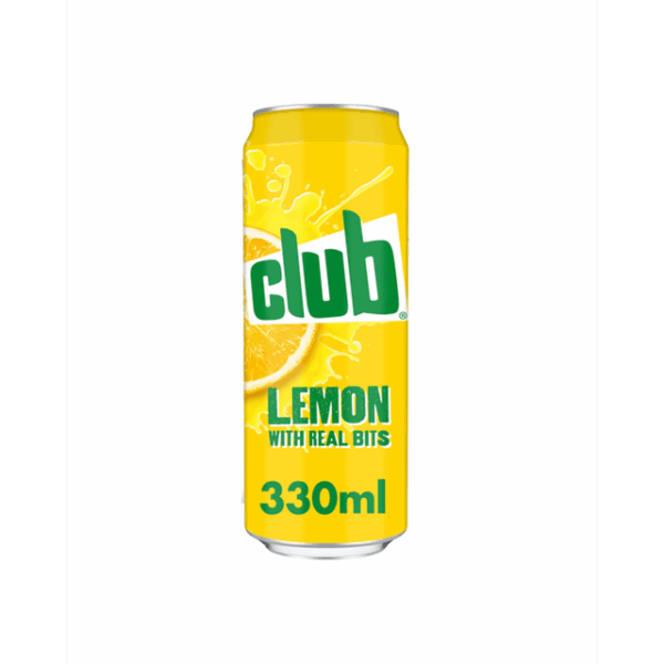 Club Lemon Cans 330ml (24 Pack)