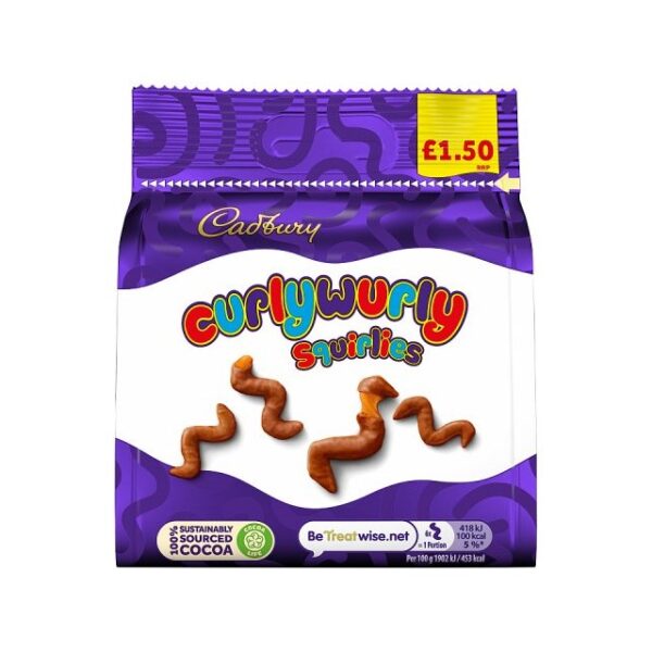 Cadburys Curly Wurly Squirlies £1.50 85g 10 Pack