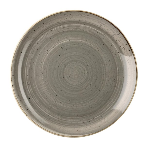Assiettes rondes Churchill Stonecast Peppercorn Grey 165mm (Lot de 12)