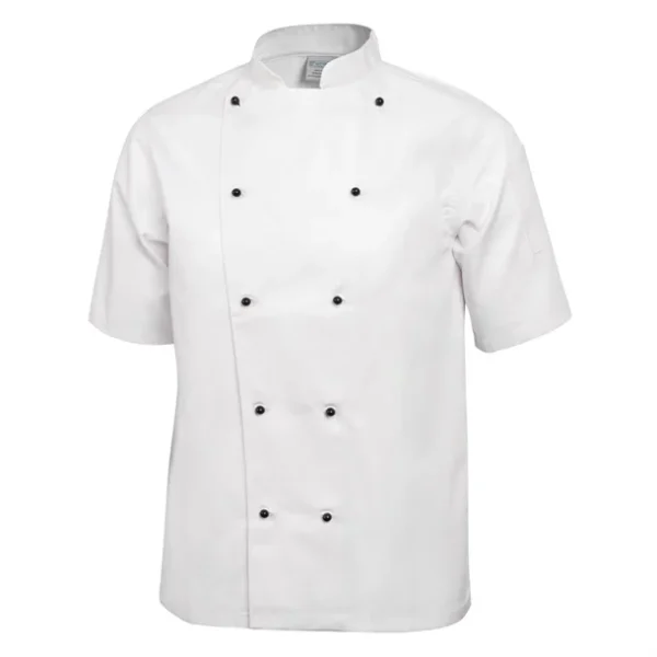Veste de cuisine mixte Whites Chicago manches courtes blanche