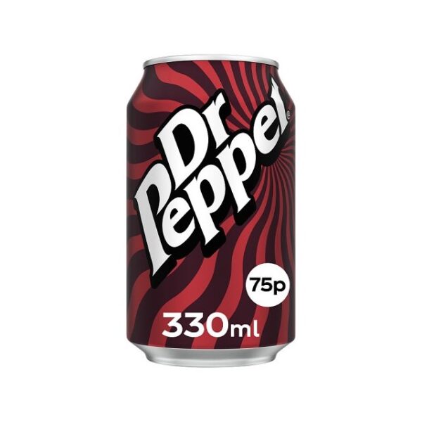 Dr Pepper 330ml Cans 75p (24 Pack)
