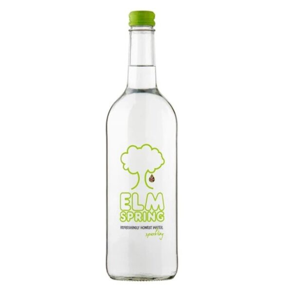 Elm Spring Sparkling Water Glass Bottle 330ml (24 Pack)