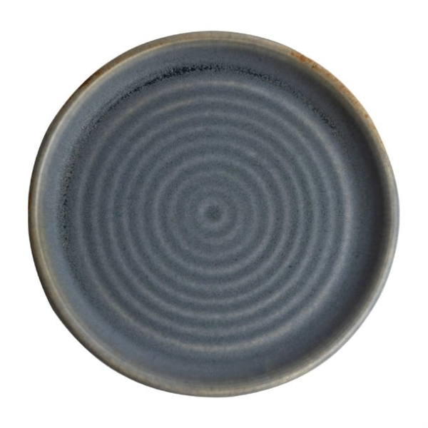 Assiettes plates granit bleu Olympia Canvas 18 cm (Lot de 6)