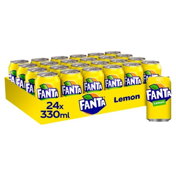 Fanta Lemon Cans GB 330ml (24 Pack)