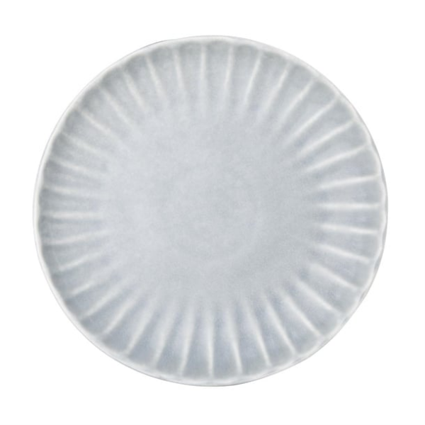 Assiettes plates Olympia Corallite grises 205 mm (lot de 6)