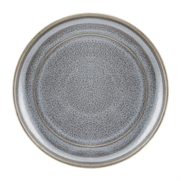 Assiettes plates rondes Olympia Cavolo anthracite 180mm (lot de 4)