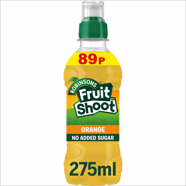 Robinsons Fruit Shoot Orange 275ml 89p (12 Pack)