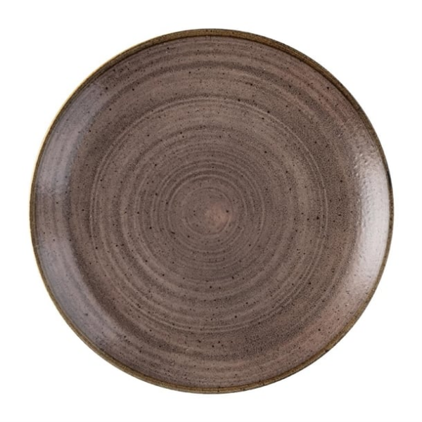 Assiettes avec rebord Churchill Stonecast Raw Evolve Brown 260mm (Lot de 12)