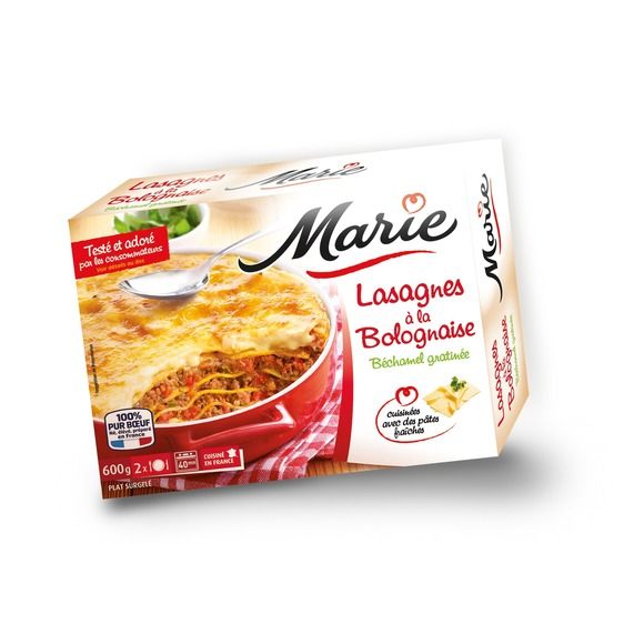 Lasagnes à la bolognaise béchamel gratinée