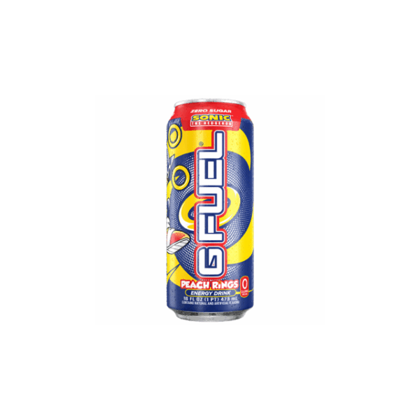 G Fuel Energy Drink Sonic The Hedgehog Peach Rings 473ml (12 Pack)