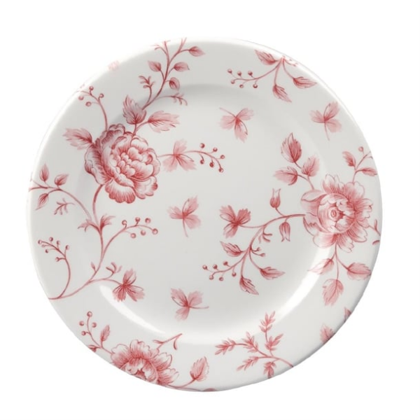 Assiettes plates Churchill Vintage Cranberry Toile Print 210mm (Lot de 6)