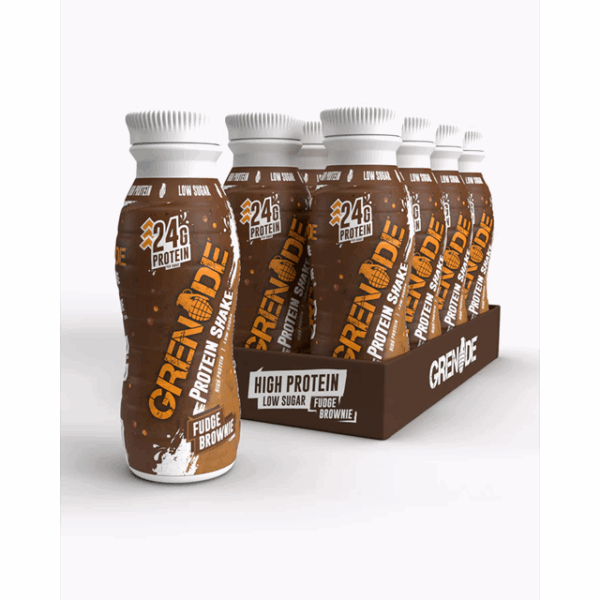 Grenade Fudge Brownie Protein Shake 330ml 24g Protein (8 Pack)